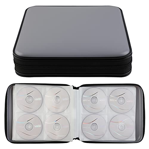 Timcorr Dvd Storage Cd Case Holder: 160 Capacity Cd Sleeves Black Disc Cases Binder For Car - Cd Hard Organizer Box - Large Dvd Wallet For Movie/Music/Game & Portable Cd Book #TOP3