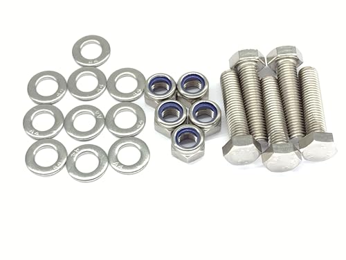 Image of M12 A4 316 STAINLESS STEEL MARINE NUTS BOLTS WASHER GRADE SET SCREWS FULLY THREADED (M12 X 50mm)