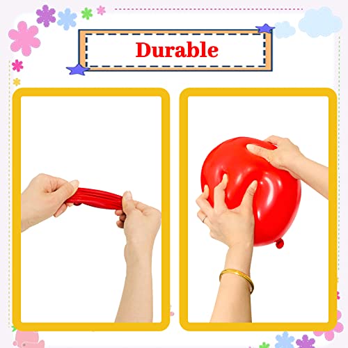 100Pack Red Balloons 12 Inch, Red Latex Balloons For Kids Party Balloons Supplies Wedding Birthday Bridal Shower Decorations. #TOP2