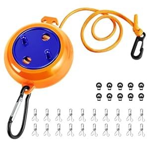 Heatigo Tragbare Wäscheleine 10m Orange Set