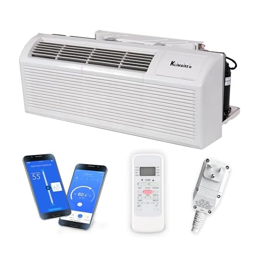 KLIMAIRE PTHP 15000 BTU 10.6 EER A/C Heat Pump with 3.5 kW Electric Heater - 208-230V