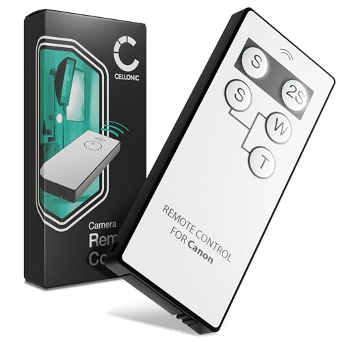 CELLONIC Disparador Infrarrojo – Compatible con Canon EOS 70D, EOS 5D Mark IV, EOS 750D, EOS 600D – Control Remoto IR Inalámbrico para Cámara