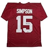 Facsimile Autographed Tyler Ty Simpson Alabama Red Reprint Laser Auto College Football Jersey Size Men's XL