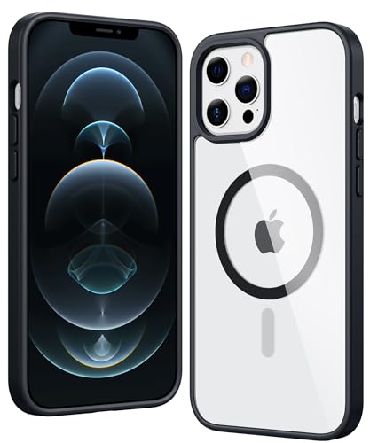 FNTCASE for iPhone 12 Pro-Max Case Compatible with Magsafe Clear Phonecase