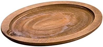 Lodge - Oval Birch Wood Serving Griddle Underliner, 1 Each