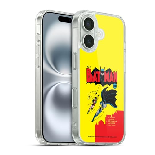 Head Case Designs Licenza Ufficiale Batman DC Comics Robin Numero 1 Copertine di Libri Comici Famosi Custodia in Gel [Grado Militare] Compatibile con Apple iPhone 16 E Compatibile con MagSafe