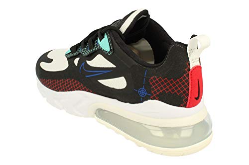 Nike Air Max 270 React Mens Running Trainers CZ7344 Sneakers Shoes (UK 8 US 9 EU 42.5, Black White Hyper Royal 001)
