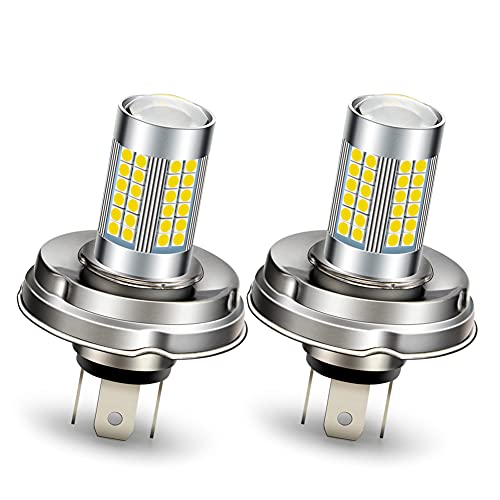 Ruiandsion 2pcs P45T LED Bulb Super Bright 3030 66SMD Chips LED Bulb 10-30V for Motorcycle Headlight