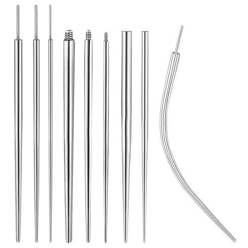 TYXHXTF 9 Pezzi Kit Piercing Piercing Taper Inserimento Permit Corpo