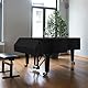TOOSOAR Grand Piano Cover,Flügel Abdeckung Klavier,Litchi-Maserung Klavier Staubschutzhülle,Zubehör Dekoration,Schwarz,160cm