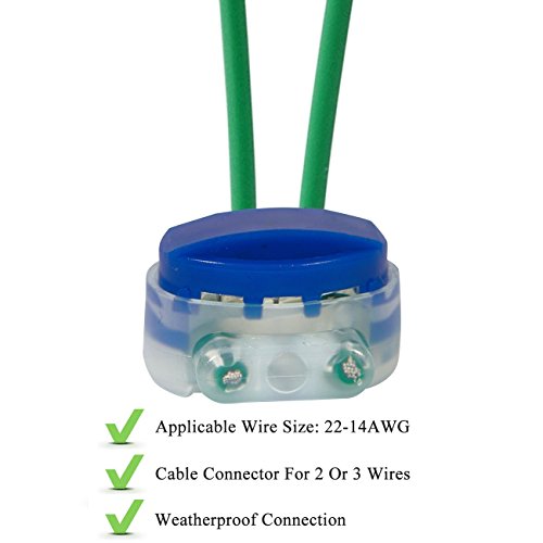 Wire Connectors Electrical Idc 314-Box For 22-14 Awg Wire, Self-Stripping Pigtail Connectors, Moisture Resistant & Flame Retardant, Pack Of 20 #TOP3
