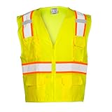 Kishigo 1163 Ultra-Cool Mesh Back Solid Front Vest, 2X-Large, Lime