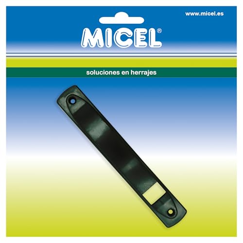 MICEL - 92716 - Protector para Recogedor de Persiana, para Cintas de 14 mm, acabado Negro, 180 x 28 x 14,5 mm