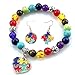 Zhang shine Love Heart Puzzle Piece Autism Autistic Bracelet Set 7 Chakra Beads Elastic Jewelry Bracelet for Women Men Gift