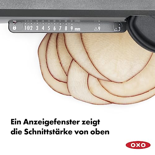 Foto von OXO Good Grips Profi Obst- und Gemüsehobel 2.0 mit Klingen aus japanischem Edelstahl, grau