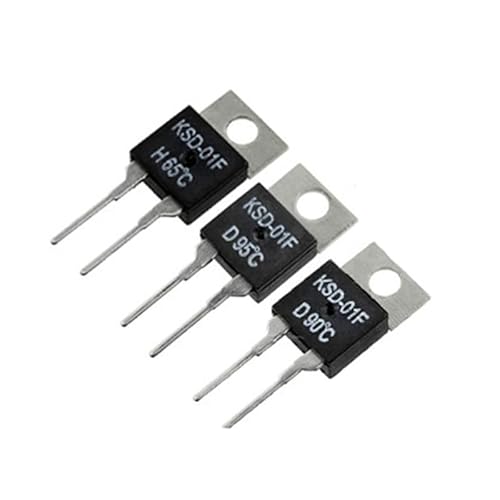 Luftschloss Interruptor de temperatura normalmente abierto, KSD-01F interruptor termostato regulador de temperatura 35 °C N.O 1 unidad