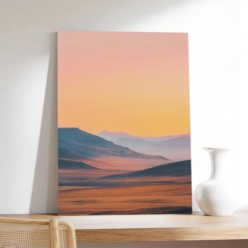 Impression sur toile crépuscule du désert pour déco de chambre et bureau 61x91 cm - 7