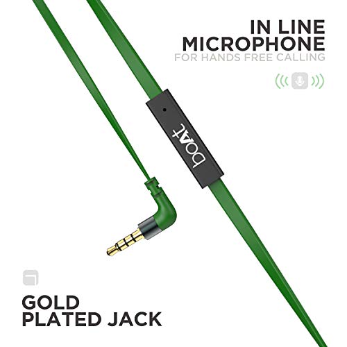 Image of Boat Bassheads 225 Wired in Ear Earphone with Mic (Forest Green Indi)