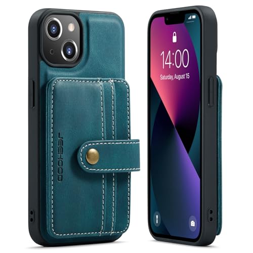 Coque antichoc iPhone 13 Mini étui portefeuille magnétique et RFID