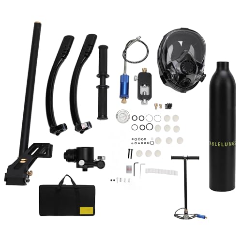 Kit de respiration de plongée portable avec masque panoramique 180° et tuba rotatif pour adulte