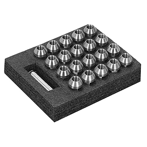 Image of Wheel Lug Nuts 20pcs Wheel Lug Nuts M14x1 5 Thread 2in Height T304 Stainless Steel AntiCorrosion Locking Lug Nuts