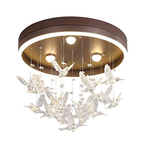 Preisvergleich Produktbild JYDQM LED-Deckenleuchte Moderne kreative Glas Hummingbird Schlafzimmer Light Restaurant Strahlern Wohnzimmer Lampe Kinder Lampe Mode-Rundpendelleuchte