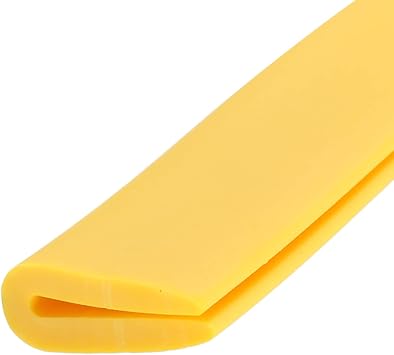 METALLIXITY Edge Trims 3M/9.84Feet 1Pcs, PVC U Channel Fits 0.1-1mm Edge Seal Strip - for Home Doors Window, Yellow