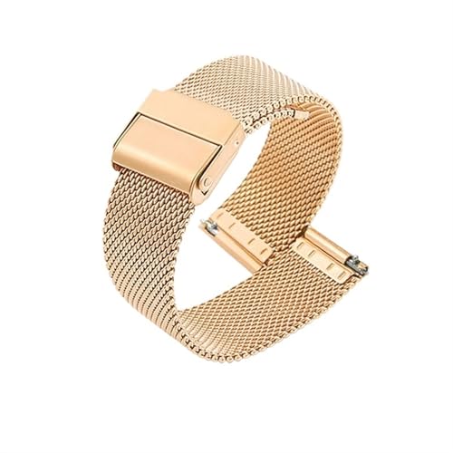 �X�e�����X�X�`�[���҂ݍ��݃E�H�b�`�X�g���b�v ���j�o�[�T���N�C�b�N�����[�X���b�V�����^�����X�g�o���h(Gold,10mm)