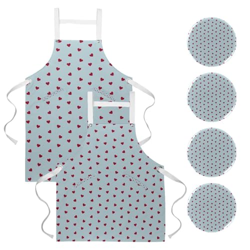 Tablier de cuisine multicolore pour travail et protection maison