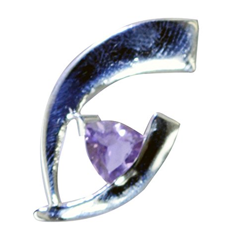 Pierre de Naissance Février Améthyste Pendentif Argent Cadeau Idéal Femme