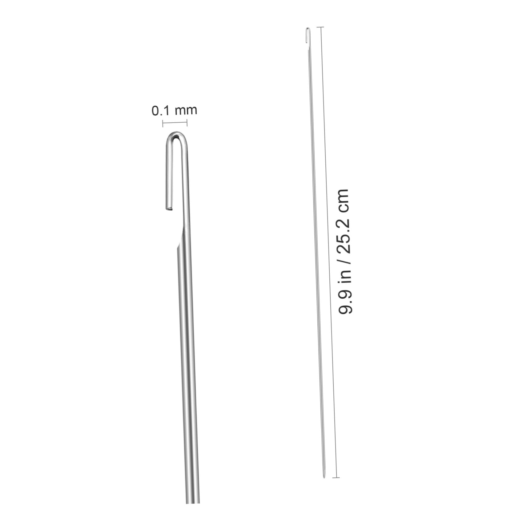 HOODANCOS Bead Needles for Jewelry Making 10pcs Small Eye Bead Needles Sturdy Alloy Ideal for DIY Projects Fringe Necklaces