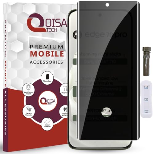 Image of Premium Privacy Tempered Glass Screen Protector for Motorola Edge 70 Pro 5G (6.8 Inch, Pack of 1) Edge to Edge Coverage Anti-Spy /Anti-Peeping 9H Hardness Screen Guard with Installation Kit