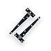 Price comparison product image Innova T-Shape Tee Black Gate Door Shed Pair Hinges Coated Heavy Duty | 12" Long