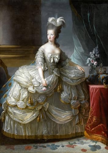 Póster de Lienzo de María Antonieta Pintura Famosa para Decoración 60x90cm