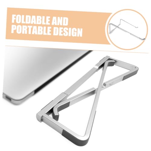Soporte Plegable Portátil para Laptop de Aluminio Plata miniatura 3