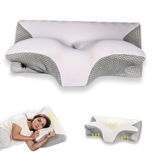 Neckhaven Pillow, Cervical Neck Pillow, Dreamers Relief Pillow for Pain Relief & Sleeping, Ergonomic Contour for Side Sleepers, Necks and Shoulder Support
