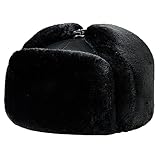 Style de casquette de baseball, Gardez au chaud en hiver, vous pouvez retourner les ovapes lorsqu'il n'est pas si froid, ou les rabats à bascule vers les oreilles et le cou chauds.Les frappes d'oreilles de chaque côté du chapeau peuvent être boutonnées et usées, ce qui est très pratiqueet pratique