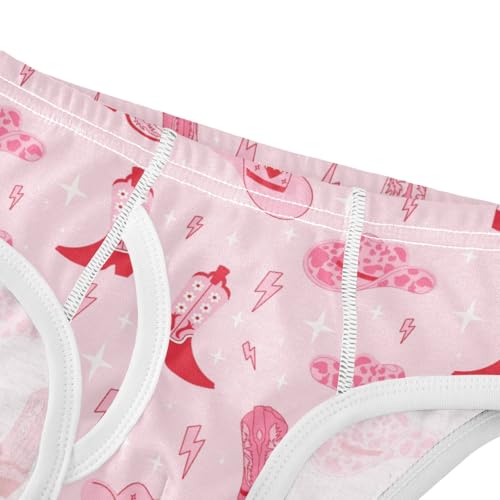 Boys' Exclusive Briefs Toddler Underwear 95% Combed Cotton Boxerbriefs 2T Cowboy Boot and Star Pattern 74