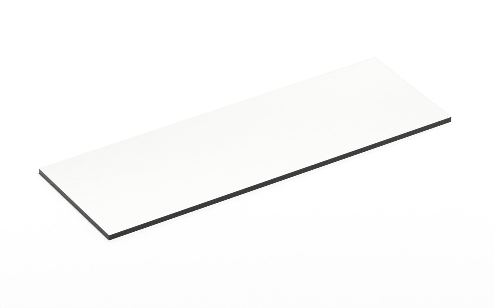 Platten HPL 40x70 cm - 10 mm dick (Weiß), langlebig,Solide, feuchtigkeitsbeständig, Vollkernplatten, Badezimmerarbeitsplatte, Arbeitsplatte