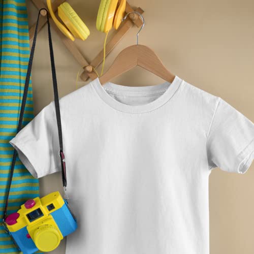 Image of Boys Tshirt Tshirts for Kids Boys Kids t Shirts fr Boys Organic Cotton Short Sleeves Round Neck Regular Fit T-Shirt for Baby Boy Solid Plain T-Shirts Boy