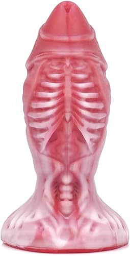 NothosaurZOM Consolador realista de 9.3 pulgadas con ventosa de platino suave media, diseño único, juguete sexual para adultos, XXL (hueso de sangre