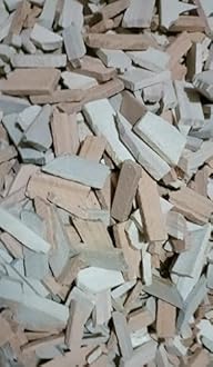 Brightify Mixed Slate Pencil Crumble Chalk 1kg Pack | Assorted Shale Stone Fragments in Red, White, and Black for Writing, Craft, Art & Display Use (108 Pieces)