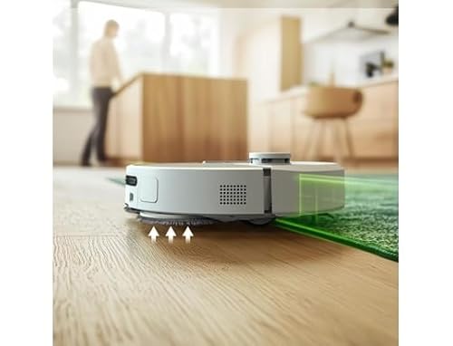iRobot Roomba Plus 405 Combo Robot + AutoWash Dock Saugroboter mit Wischfunktion - Clearview LiDAR - 7000Pa - DualClean Wischpads - SmartScrub - Teppicherkennung - 75 Tage Entleerung - Weiß