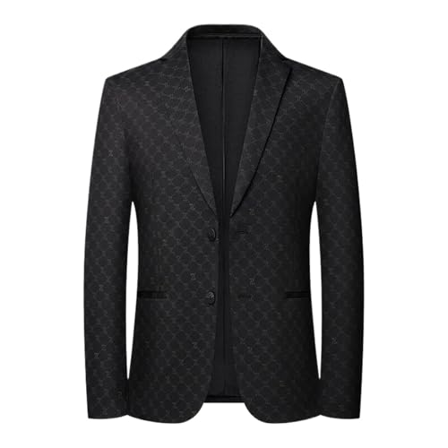Blazer en polyester avec imprimé lettres et coupe veste de costume décontractée homme