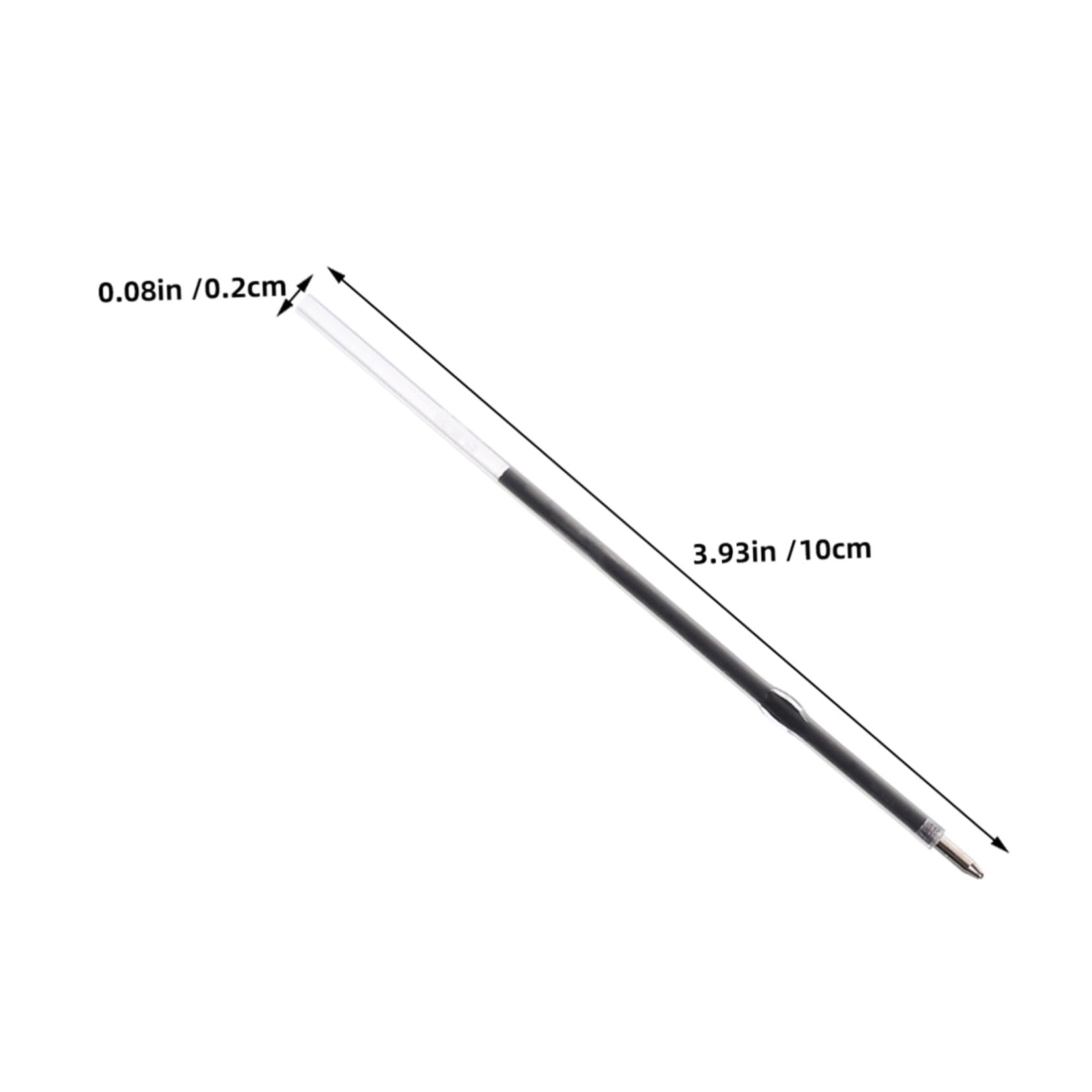 500 Pièces Recharges de Stylo à Bille Encre Noire Recharge Remplaçable pour Stylos à Bille Rétractables Écriture Fluide pour École Bureau et Étudiants