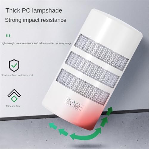 Alerte d'avertissement murale tricolore LED 24V avec buzzer pour machine - 5