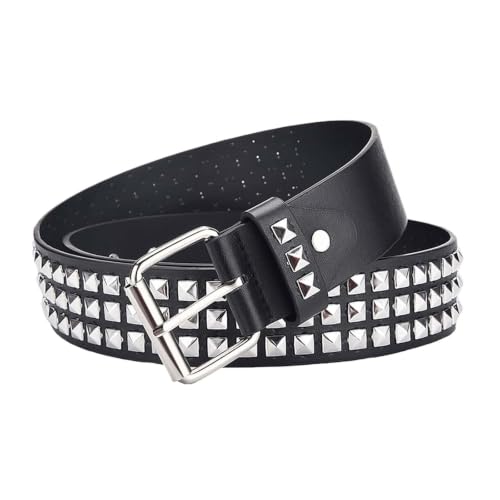 Cinturón punk unisex ajustable para sujetar vaqueros holgados con estilo motero 2