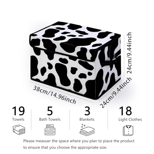 Image of Stackable Storage Bins with Lids,Closet Organizers Fabric Box for Home and Office,Blanket Clothes Organizers,Under Bed Storage Containers 3 Pack