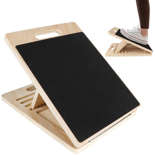FoiiLiio Planche D'équilibre en Bois,Réglable Slant Board De Remise avec