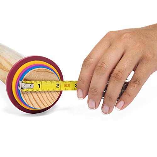 Greenolive UNKNOWN Rolling Pin Guide Ring Spacer Bands (8 Piece Set) Multicolored Flexible Silicone Slip thumb #4